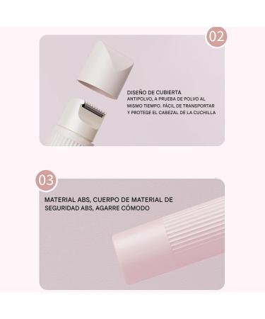 Lunaobrik Electric bikini trimmer for women waterproof double head for shaving legs and intimate care - Buy Online on GoSupps.com