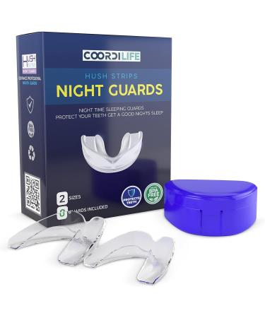 Coordi Life Hush Strips Night Guards - Custom Moldable Mouthguard for Clenching, Grinding, Better Sleep, Sports, Straightening, Whitening Trays - Buy Online on GoSupps.com