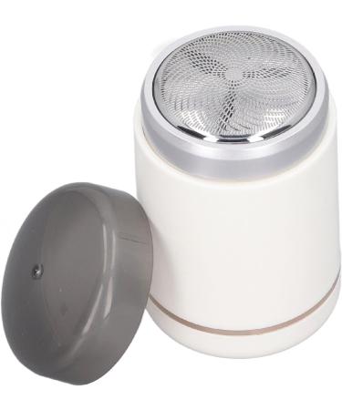 Electric Beard Trimmer Mini Beard Trimmer USB Charging ABS Aluminum Alloy Portable 3W LED Indicator for Home (White) - Buy Online on GoSupps.com
