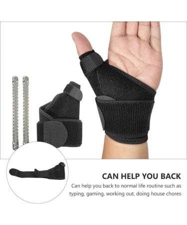 Hand Wristband Thumb Brace - Support Sleeves for Sprained Thumb & Wrist Stabilization - Breathable & Comfortable Thumb Cover - Buy Online on GoSupps.com