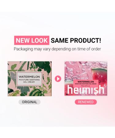 HEIMISH Watermelon Moisture Soothing Gel Cream - Hydrating, Cooling & Soothing, Plumping Facial Cream, Daily Face Moisturizer with Watermelon Extract, Lightweight, Fast-absorbing, 3.7fl.oz/110ml - Buy Online on GoSupps.com