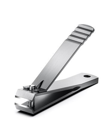 Heavy Duty Straight Blade Nail Clippers for Thick Toenails Professional Stainless Steel Fingernail Toenail Clippers Trimmers Silver