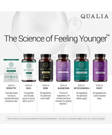 Qualia Life Sciences Qualia Mind (Caffeine Free) | Doctor-Formulated Nootropic to Fuel Focus & Concentration* | Drive & Productivity | 6 Week Supply - Buy Online on GoSupps.com