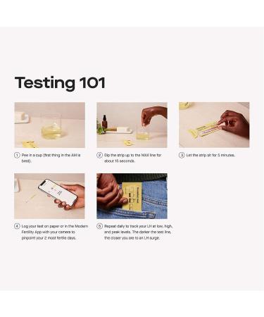 Modern Fertility Ovulation Kit | Identify Fertile Days & Predict Ovulation | 20 Test Strips | Free iOS App Included - Buy Online on GoSupps.com