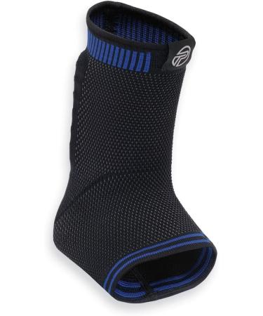 Large Black/Blue Achilles Sleeve with Dual Gel Compression Strips - Support and Protection - Buy Online on GoSupps.com
