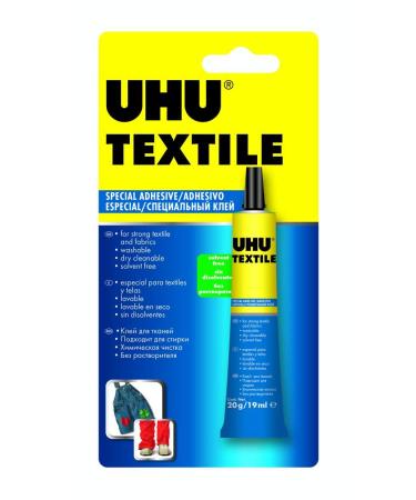 UHU Textile Glue 19ml - Transparent Fabric Adhesive - Buy Online on GoSupps.com
