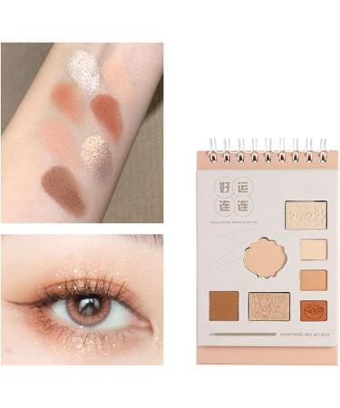 Natural Matte Eyeshadow Palette - Daily Eye Makeup Palette - 2 Shimmer Colors and 5 Matte Colors Combined Highly Pigmented Pressed Eye Shadow Makeup Pallet Uwariloy 1 count (Pack of 1) - Buy Online on GoSupps.com