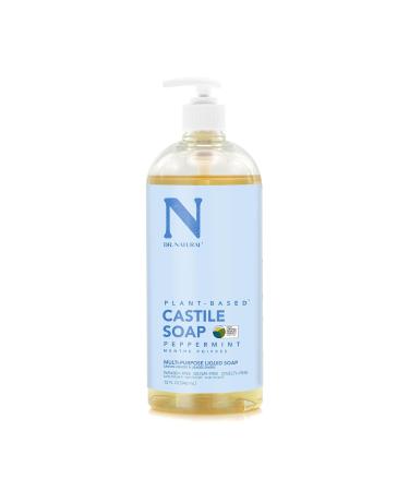 Dr. Natural Pure Castile Liquid Soap 2-Pack - Peppermint & Almond 64oz | 32 fl oz (Pack of 2) - Buy Online on GoSupps.com
