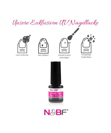 N&BF Carbony UV + LED Nail Polish Ladylike (Purple) | 5ml Gel Polish | 3-in-1 Gellack | High-Gloss Scratch & Splinter Resistant - Buy Online on GoSupps.com