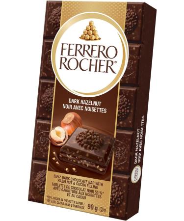 FERRERO ROCHER Premium Chocolate Bar Dark Chocolate and Hazelnut Bar 8 bars 720g Dark Hazelnut - Buy Online on GoSupps.com