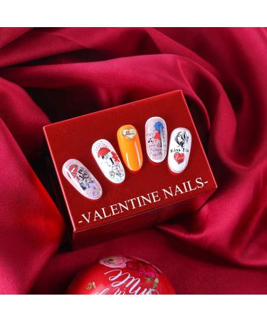 12 Sheets Nail Stickers Kalolary Water Transfer Nail Art Sticker Decals Lips Women Girl Colorful Slider for Dating Decor Manicure Nail Art Decorations - Buy Online on GoSupps.com