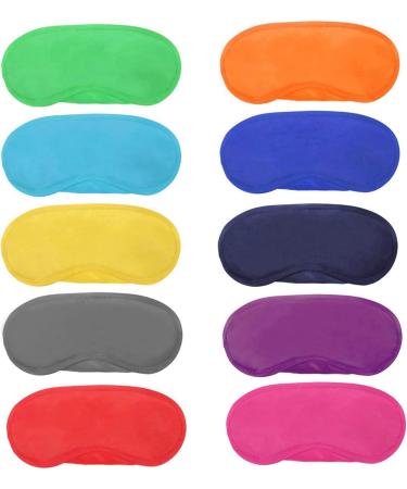 26-Piece Eye Mask Blindfold Set for Travel, Sleep, and Party - Nose Pad, 13 Colors - Buy Online on GoSupps.com