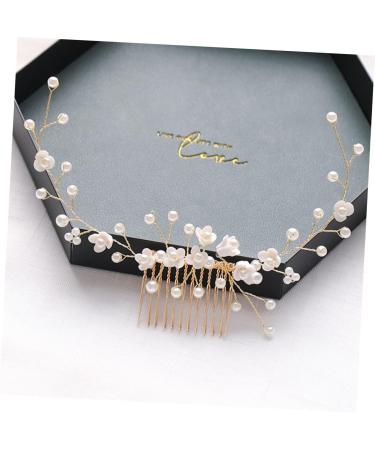 FRCOLOR Bridal Hair Comb Hair Accessories for Bridesmaid Braiding Hair Accessories Wedding Decoration Pearl Hair Clips Pearl Hair Comb Pearl Hair Combs Pearl Headpiece Resin White Handmade - Buy Online on GoSupps.com