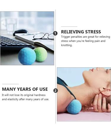 Buy Sosoport 2 STK Silicone Deep Tissue Massage Balls - Myofascial & Trigger Point Massage for Feet & Yoga | Gunkel Fitness Pebbles for Fasciitis - Buy Online on GoSupps.com