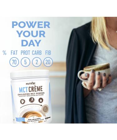 Nutribe MCT Cream 300g - Creamy MCT Oil Powder C8-C10 for Keto & Intermittent Fasting | Premium Coconut Formula - Buy Online on GoSupps.com