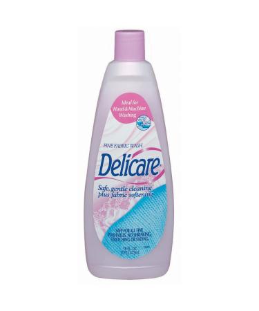 Delicare Fine Fabric Wash - Safe Gentle Cleaning Plus Fabric Softening 16 oz (Delicare)