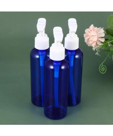 Lurrose 10pcs Refillable Pump Dispenser - 100ml Blue Plastic Soap Lotion Bottles for Kitchen Bathroom & Travel | International Shipping Available - Buy Online on GoSupps.com