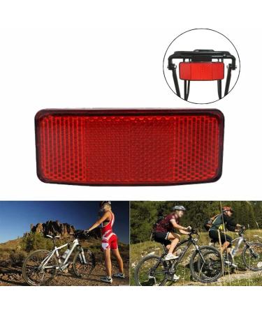 PZRT Handlebar Mount Safe Bicycle Reflector - Red Front Rear Warning Light 98x39mm - Buy Online on GoSupps.com