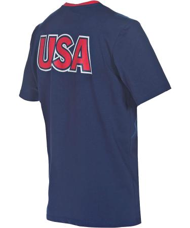 Arena USA Swimming National Team Unisex T-Shirt - Navy/Red (Medium) | Official Standard - Buy Online on GoSupps.com