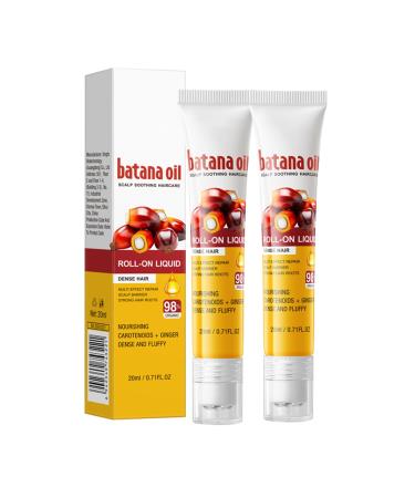 Batana Scalp Soothing Dense Hair Conditioning Roller Balls 2 Pi ces Huile De Batana Bio Pour La Croissance Des Cheveux Masque Capillaire Nourrissant Cheveux Plus pais Et Moins De Chute