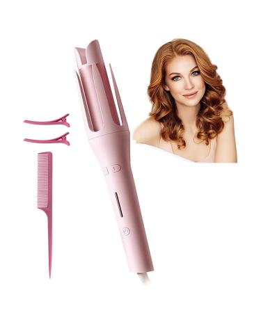 1 1/4 Inch Curling Iron 1.25 Inch 1.25 Inch Curling Iron with 4 Temps with 4 Temps Automatic Curling Iron Pink