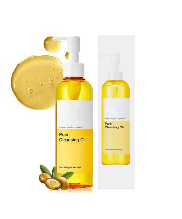 Oil Cleanser Pure Cleansing Oil Makeup Removal with Argan Oil Oil Based Cleanser for Daily Makeup Remover Korean Facial Cleanser for All Skin Type Nourishing & Balancing