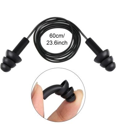 30 Pairs Corded Silicone Waterproof Ear Plugs for Sleeping, Swimming, Shooting - Reusable Noise Cancelling & Hearing Protection - Buy Online on GoSupps.com