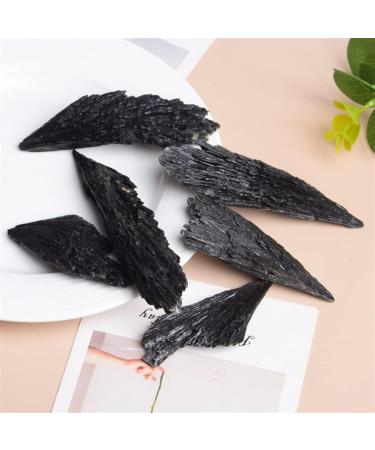 Natural Crystal 1pcs Natural Quartz Feather Shape Black Tourmaline Jet Stone Crystal Cluster Home Decor Collect Minerals Divination ERBDRGAZ (Size : 10-30g) - Buy Online on GoSupps.com