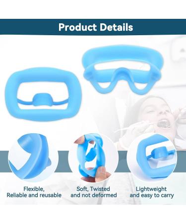 2 Pack Dental Mouth Opener - Reusable Silicone Cheek & Lip Holder for Dentists | Autoclavable Tooth Whitening & Mouth Protection Gear (Blue) - Buy Online on GoSupps.com