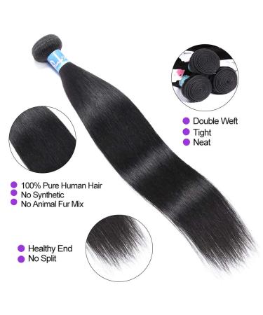 10A Peruvian Straight Virgin Human Hair Bundles - 100g Each - Double Weft - 18-22 inches - Can Be Dyed & Bleached - Buy Online on GoSupps.com