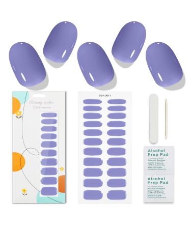 JMEOWIO Nail Foil Purple Gel Nail Foils Self-adhesive Nail Sticker Decoration Nail Design Accessories