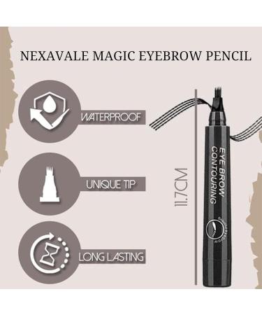 4Pcs Nexavale Eyebrow Pencil Nexavale Magic Eyebrow Pencil 2024 New Magic Eyebrow Pencil Nexavale (Grey Brown) - Buy Online on GoSupps.com
