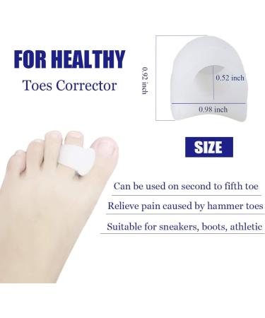 Bunion Corrector Splint Set - Toe Separators & Straightener Cushion Pads for Hammer, Mallet, and Overlapping Toes - Pack of 4 - Buy Online on GoSupps.com