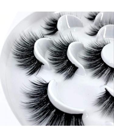 Buy HBZGTLAD 7 Pairs Natural 3D Mink False Eyelashes - Long Makeup & Eyelash Extensions | International Shipping Available - Buy Online on GoSupps.com