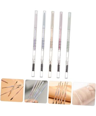 DRESSOOS 5pcs Thin Eyebrow Pencil Eyebrow Pens Brown Eyebrow Pencil Eyebrow Makeup Pencils Plastic - Buy Online on GoSupps.com