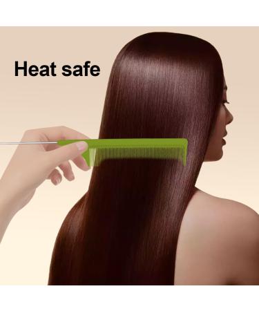 3 Piece Hair Comb Set with Metal, Pin Tail, and Fine Tooth Combs - Green - Buy Online on GoSupps.com