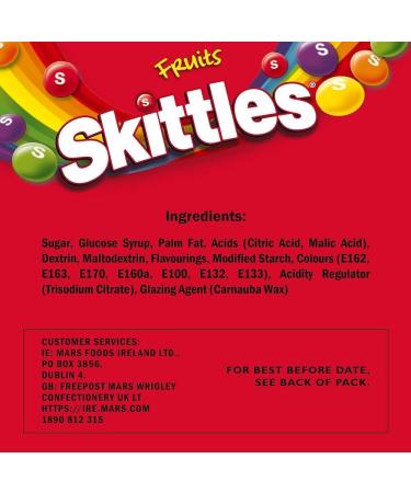 Skittles Fruits Vegan Chewy Sweets (136G X3) | Suitable for vegans | Premium product - Buy Online on GoSupps.com