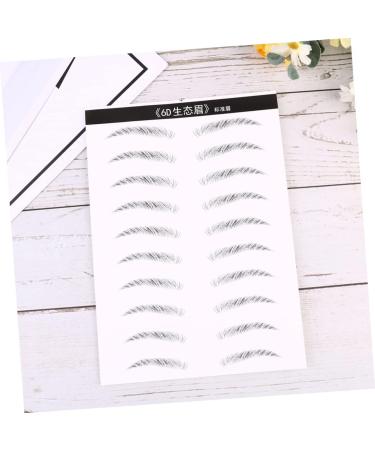 FOMIYES 6 Sheets Pairs Waterproof Stickers Realistic Waterproof Imitation Eyebrows Transfer Stickers Tool 3d - Buy Online on GoSupps.com