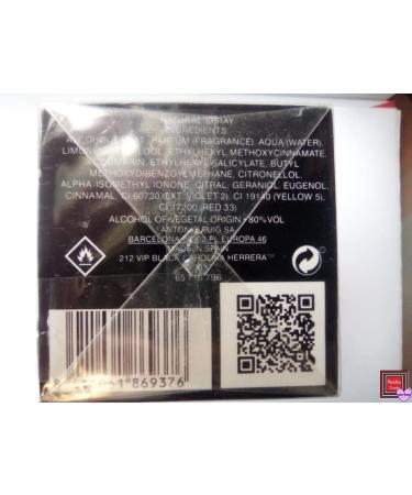 Carolina Herrera 212 Vip Eau De Toilette Spray for Men 3.4 Ounce (Packaging may vary) 3.4 Fl Oz (Pack of 1) - Buy Online on GoSupps.com