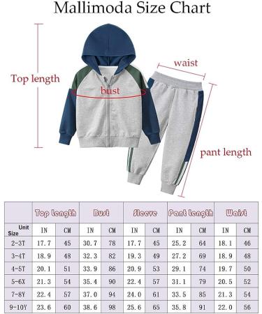 Mallimoda Boys 2-Piece Sweatshirt Set 4-5T, Stripe Printed Cotton, Style 2 Pink - Buy Online on GoSupps.com