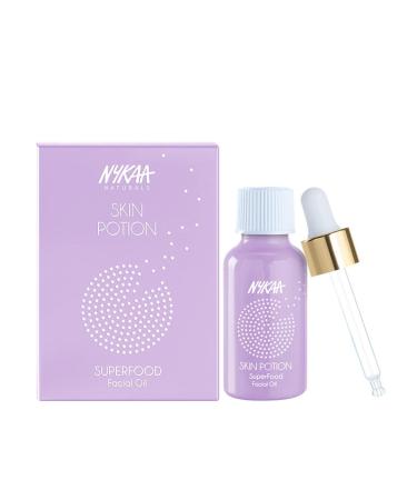 Nykaa Naturals Skin Potion Superfoods Facial Oil - Hydrating & Fortifying Face Oil for Dry Skin - Clear Clogged Pores - 1 oz International Shipping - Buy Online on GoSupps.com