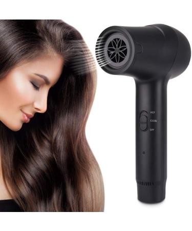 Hair Dryer with Charge Base Portable Cordless Blow Dryer Low Power Care Hair Hot/Cold Wind Wireless Fast Charge 5000mAh Rechargeable Battery for Women