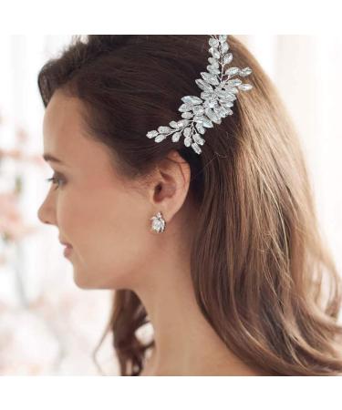 Crystal Bridal Hair Comb Bride Wedding Hair Comb Crystal Hair Vine Comb Bridal Hair Pieces Wedding Rhinestone Hair Side Comb Handmade Hair Accessories for Women and Girls Bride Wedding Headpieces - Buy Online on GoSupps.com