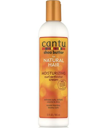 Cantu Sulphate Free Shampoo & Conditioner 12oz with Shea Butter Moisturizing Curl Activator Cream 12oz - Buy Online on GoSupps.com