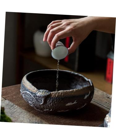 Milisten Tea Wash Matcha Mixing Bowl Outdoor Chinese Tea Cup Japanese Tea Cups Pottery Clay Chawan Matcha Green Tea Cup Mug Matcha Pouring Bowl Matcha Whisk Bowl Multipurpose Ceramics China - Buy Online on GoSupps.com