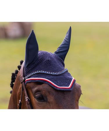Buy Netproshop Leather Forehead Straps Eldorado Wave with Rhinestone for Brass Cob/Full - Full Size Brown-Navy Color - Buy Online on GoSupps.com