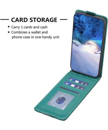 Luxury VQWQ iPhone X/XS 5.8 Flap Case - Green Leather Wallet & Magnetic Card Compartment - Buy Online on GoSupps.com