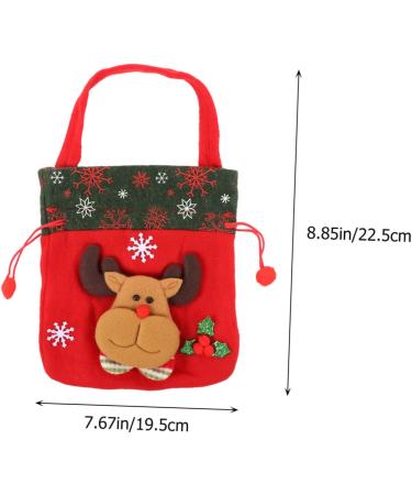 LALAFINA 3pcs Christmas Candy Bag Candy Bags Holiday Treats Bags Christmas Sacks Pouches Brushed Cloth Doll - Buy Online on GoSupps.com