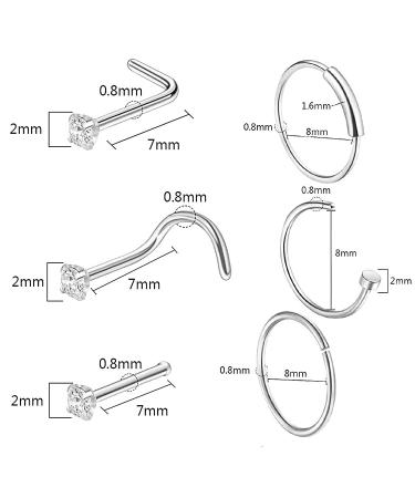 SOTICA Nose Piercing Kit - 32Pcs Jewelry Set with Needles, Rings, and Studs | Professional Nose Piercing Supplies - Buy Online on GoSupps.com