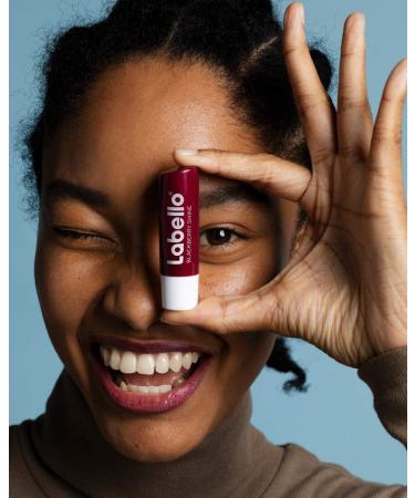  Labello Labello Blackberry Shine Lip Balm 6 Pack (6 x 4.8g) with Soft Red Shine and Shimmering Pigments Lip Care Without Mineral Oils - Buy Online on GoSupps.com